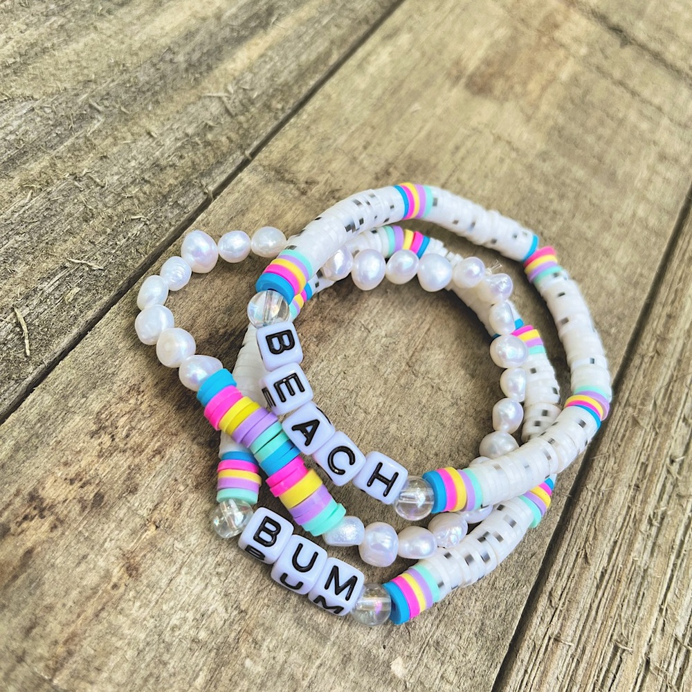 Clay polymer Bead bracelets